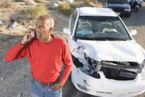 car accident scene