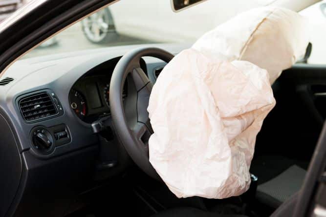 Driver side airbag deployed