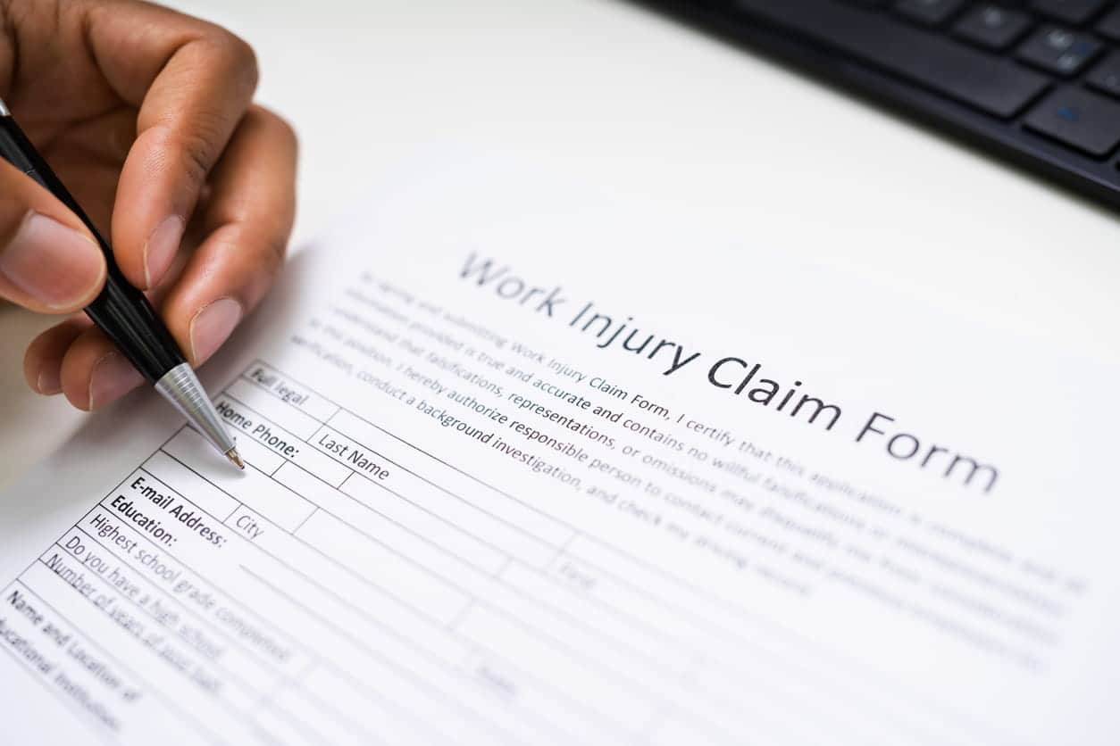 Filling out nevada workers compensation form