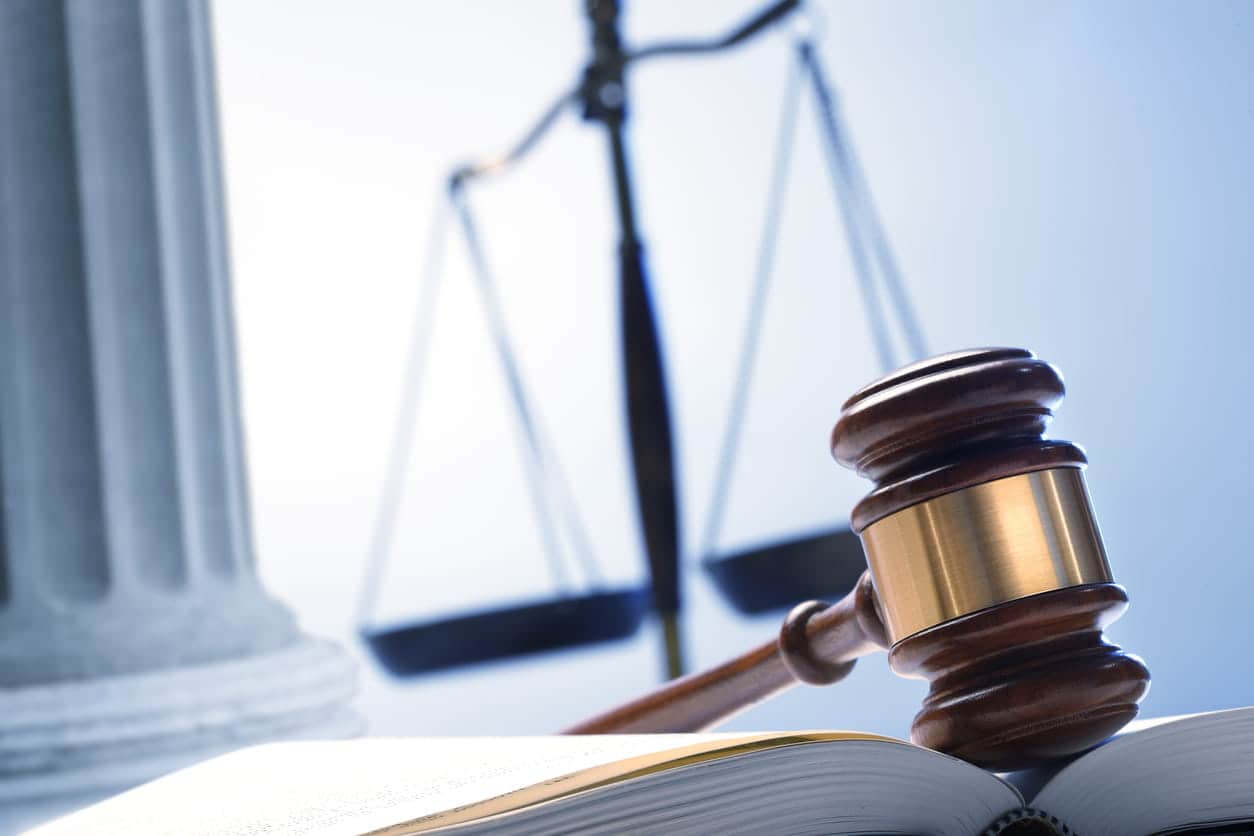 Gavel and scale photo