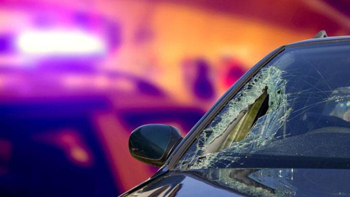 Car window smashed out