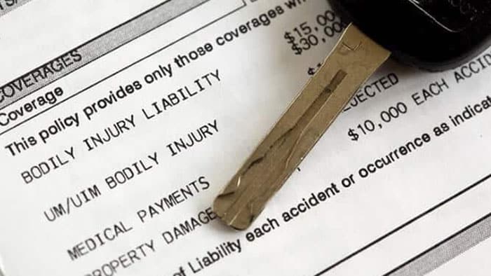 Car insurance document