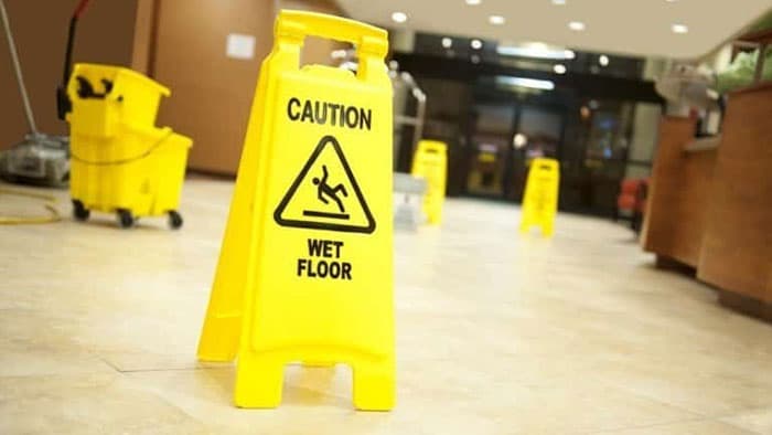 Wet floor sign