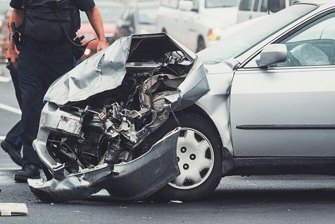 wrecked car after car accident