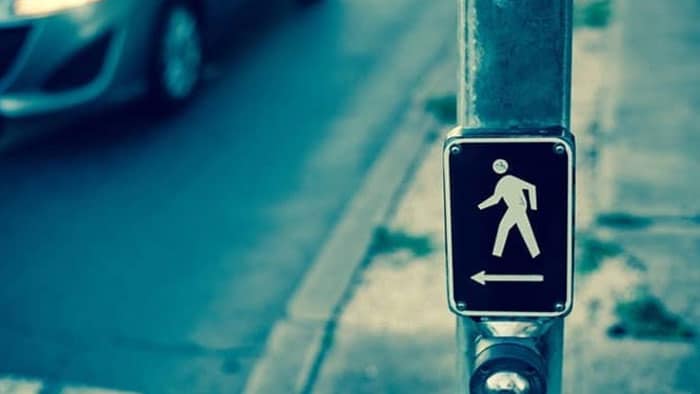 pedestrian crossing sign