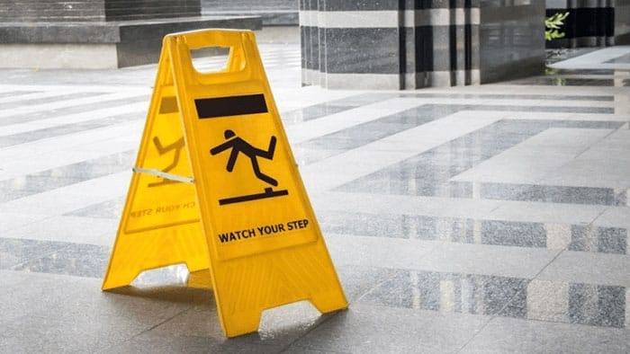 Wet floor sign