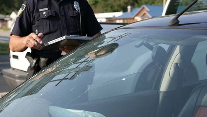 Police officer writes accident report 2