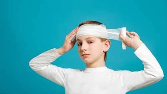 Kid with post-concussion syndrome