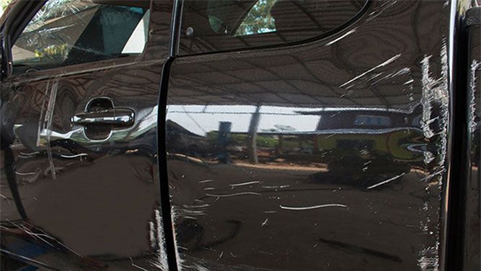 Side of car scraped