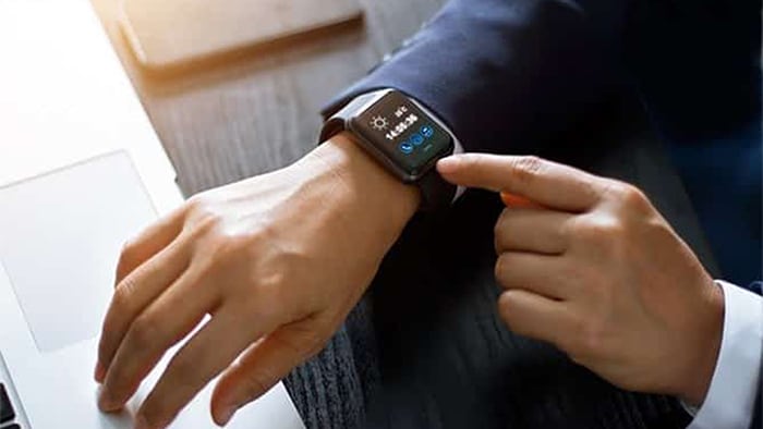 person using smart device