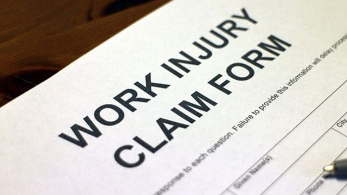 work injury claim form