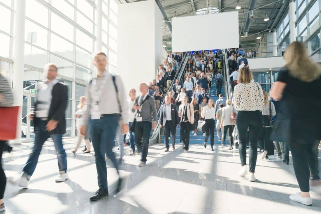 People at a Trade Show in Las Vegas