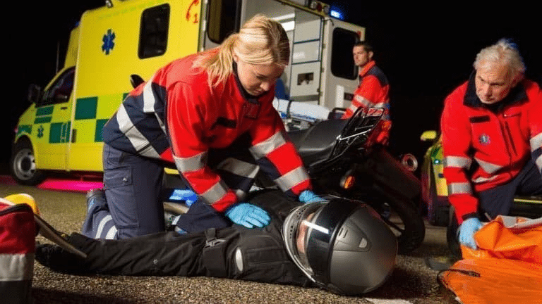 Motorcycle accident injury