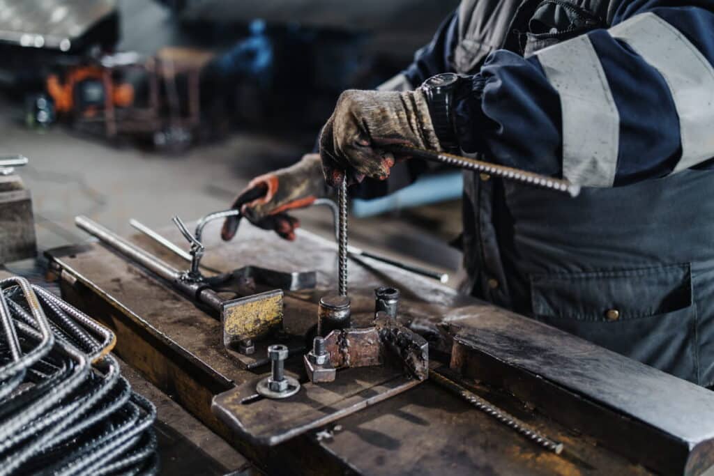 Man working in factory