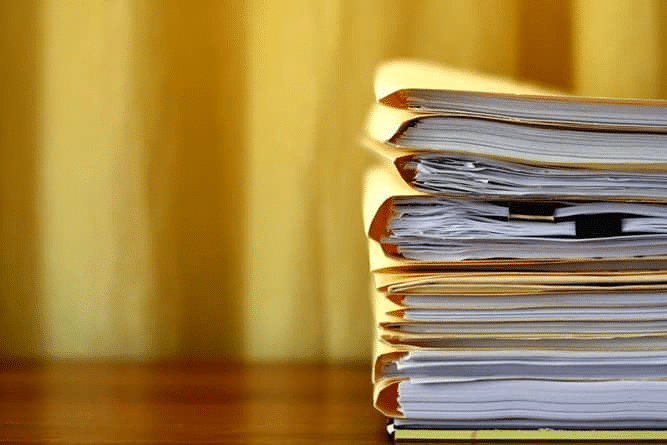 Stack of Claim Awards Paperwork