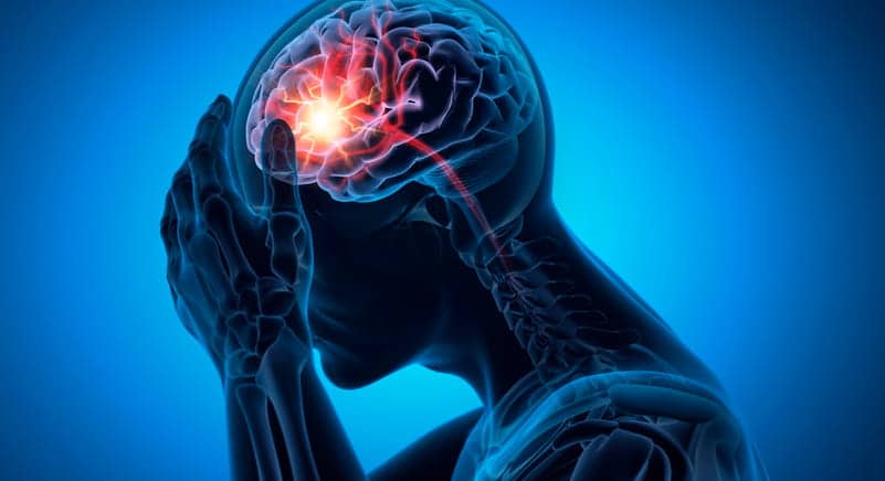 A graphic showing a concussion.