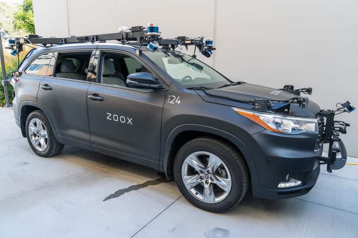 A zoox vehicle.