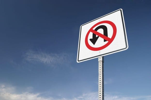 U-Turn Accidents In Las Vegas 18 A "no u-turn" sign.